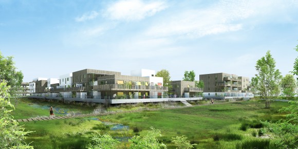Perspective projet Bouygue Immobilier Jourda Architectures - Ilot G 